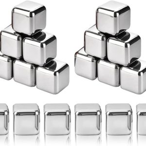 18PCS Stainless Steel Ice Cubes