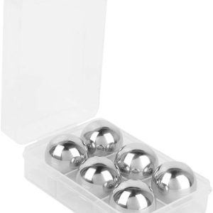 6Pcs Stainless Steel Ice Balls