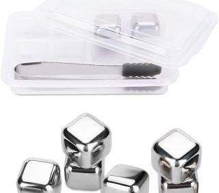 Whiskey Stones Square 304 Stainless Steel Reusable Ice Cube