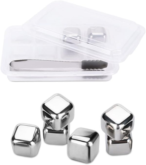 Whiskey Stones Square 304 Stainless Steel Reusable Ice Cube