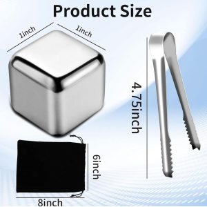 18Pcs Metal Ice Cube