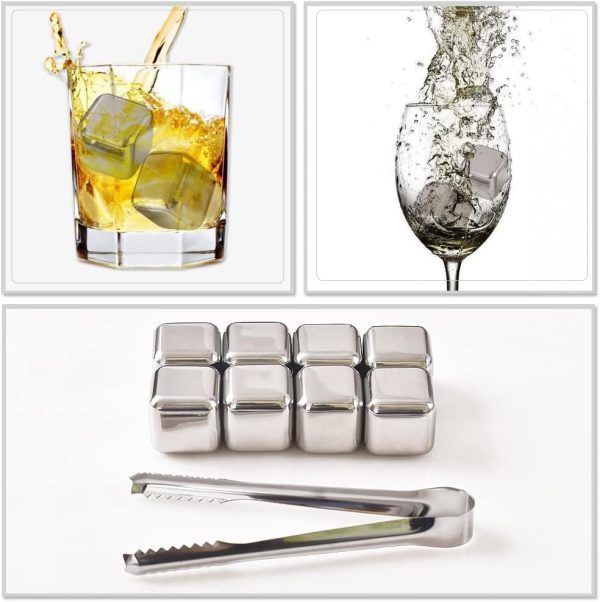 Stainless Steel Reusable Ice Cubes Stones