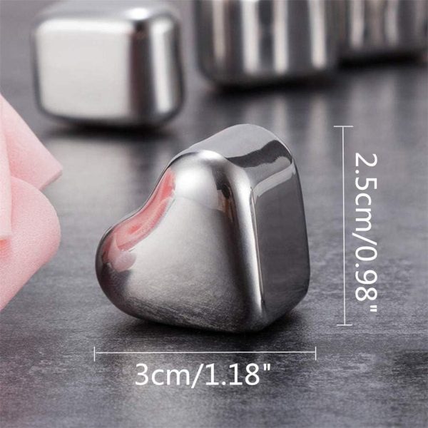 Stainless Steel Square Shaped Whiskey Stones