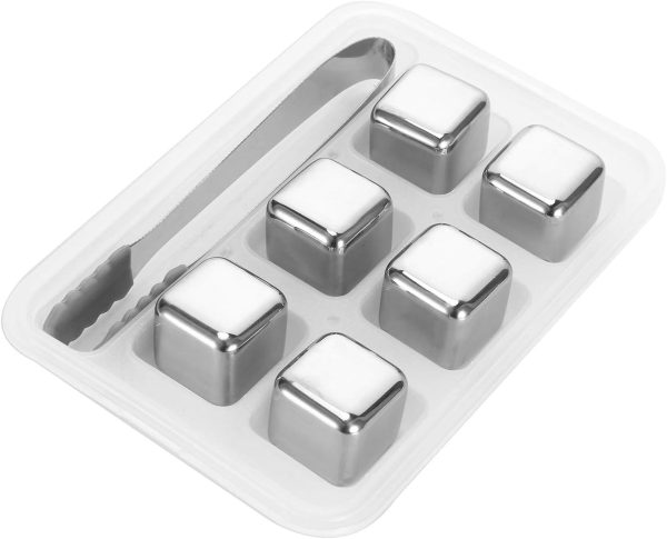 Ice Cubes Whiskey Stones – Reusable Stainless Steel Whiskey Stones – Chilling Stones