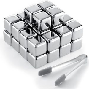 24 Pcs Stainless Steel Ice Cubes