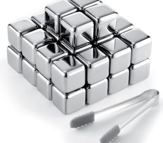 24 Pcs Stainless Steel Ice Cubes