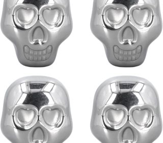 Skull Shaped Stainless Steel Ice Cubes