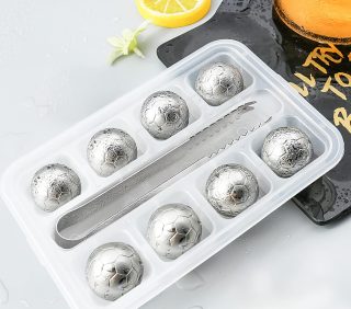 Stainless Steel Ice Cubes 8 Pcs Reusable Whiskey Stones