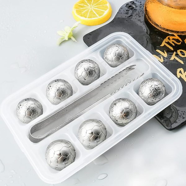 Stainless Steel Ice Cubes 8 Pcs Reusable Whiskey Stones