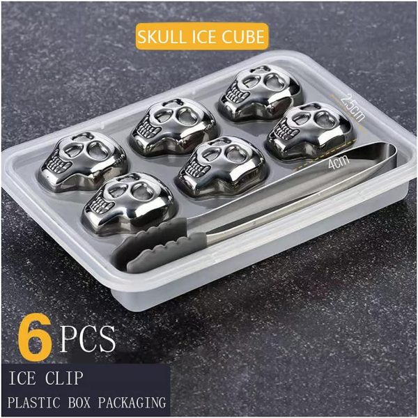 Reusable Stainless Steel Ice Cube Metal Whiskey Stones